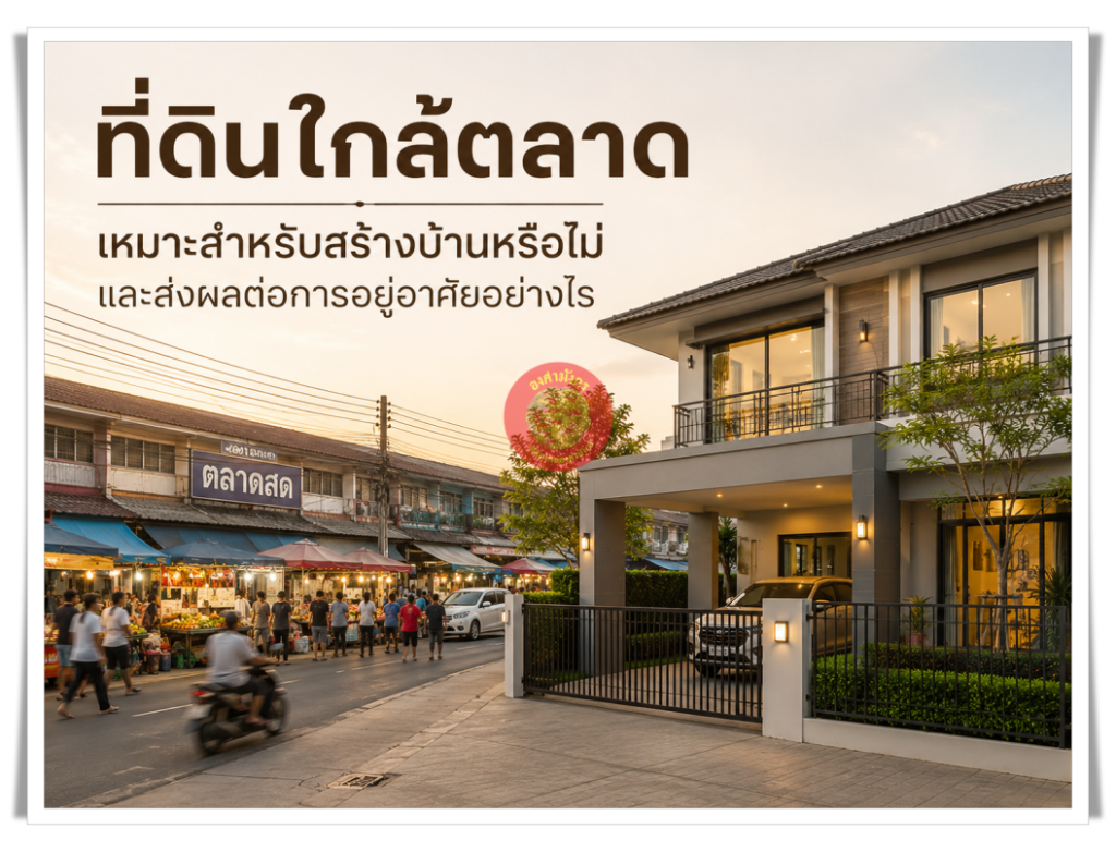 ที่ดินใกล้ตลาดนัด