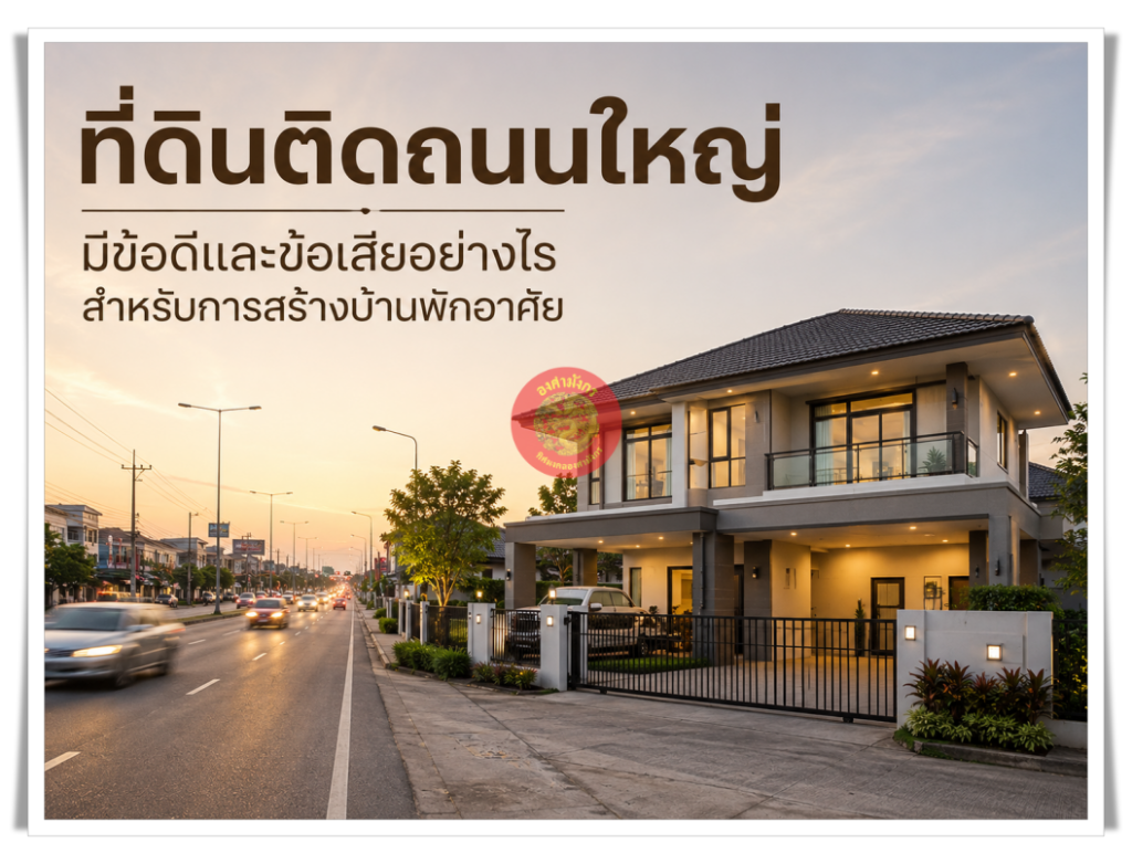 ฮวงจุ้ยองศามังกร บ้านติดถนนใหญ่